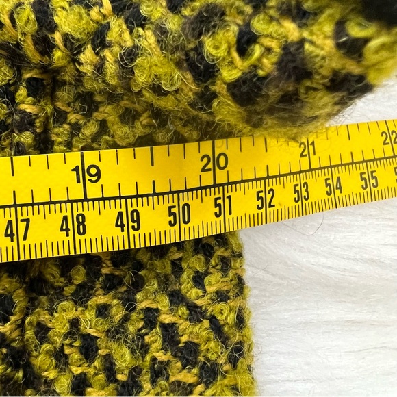 Michael Kors Military Tweed Jacket Mustard Color Gold Buttons - Picture 8 of 12